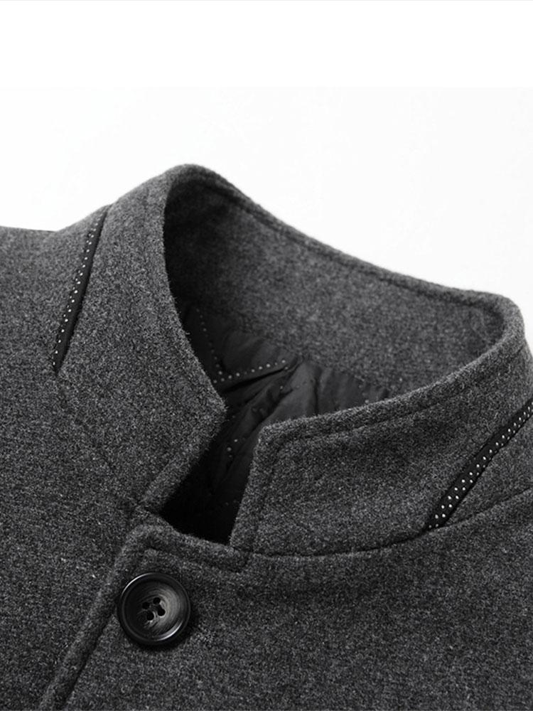 Beau Garcon | Stand Collar Wool Blended Blazer