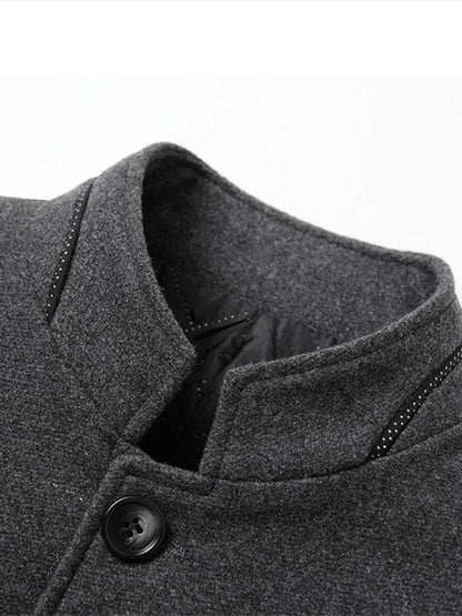 Beau Garcon | Stand Collar Wool Blended Blazer