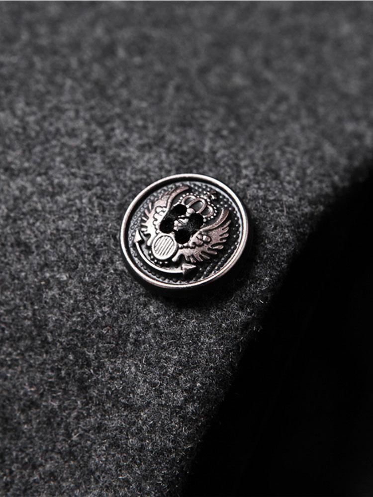 Beau Garcon | Stand Collar Woolen Overcoat