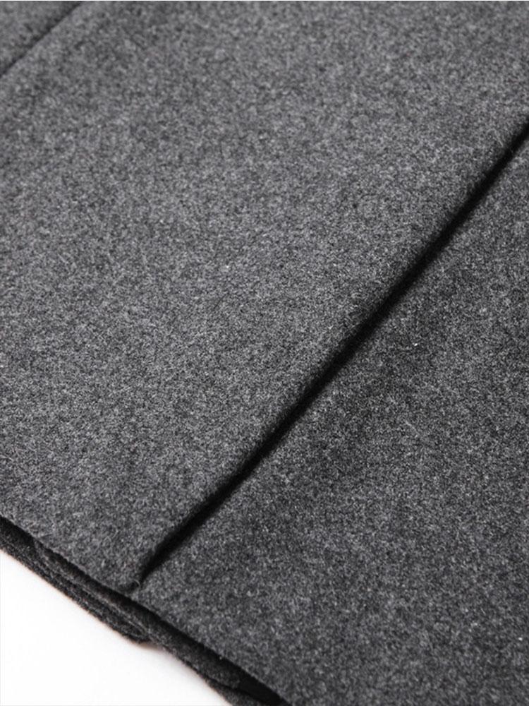 Beau Garcon | Stand Collar Woolen Overcoat