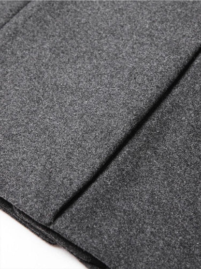 Beau Garcon | Stand Collar Woolen Overcoat