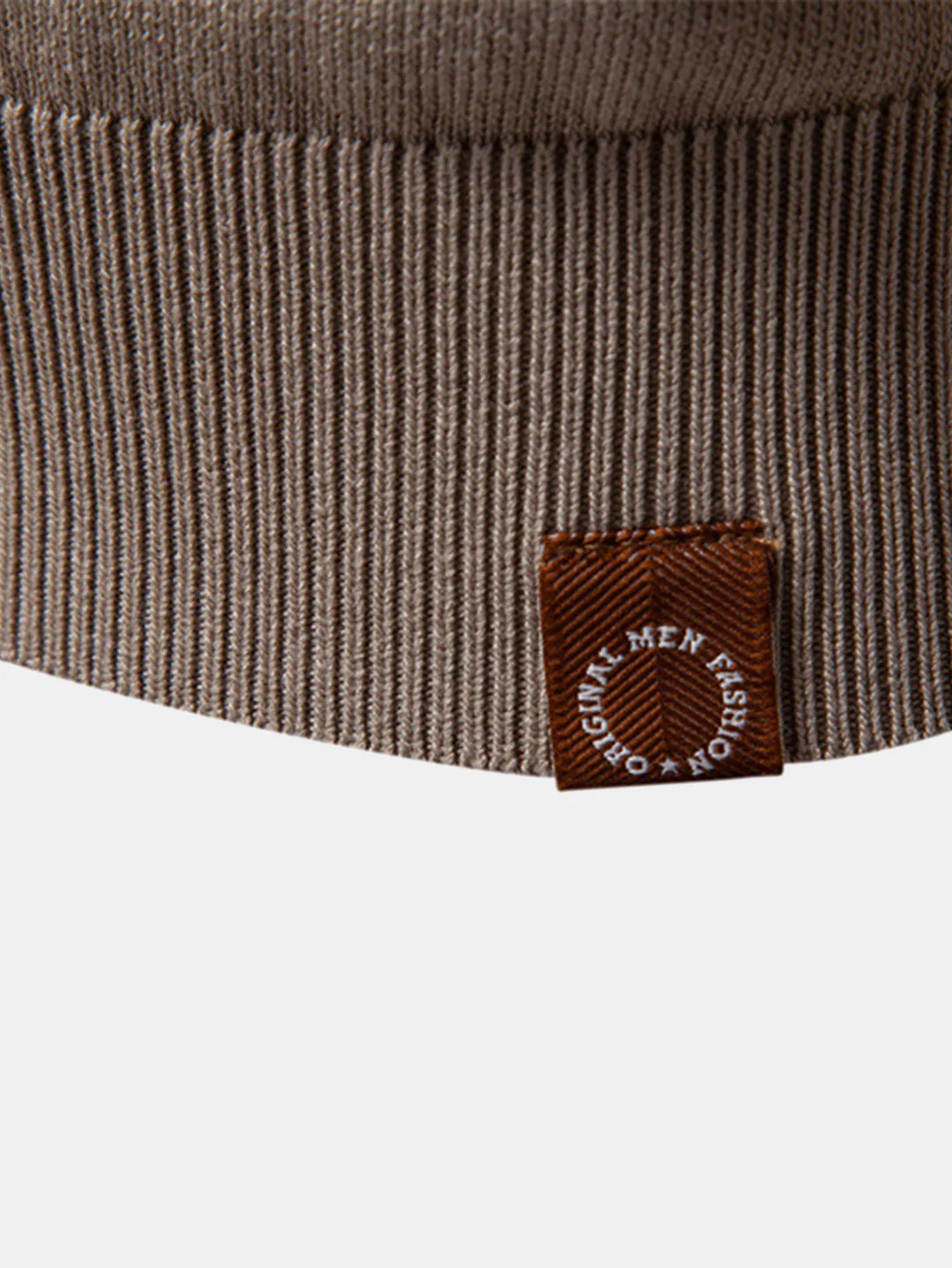 Beau Garcon | Stripe Knit Zip Up Polo Shirt