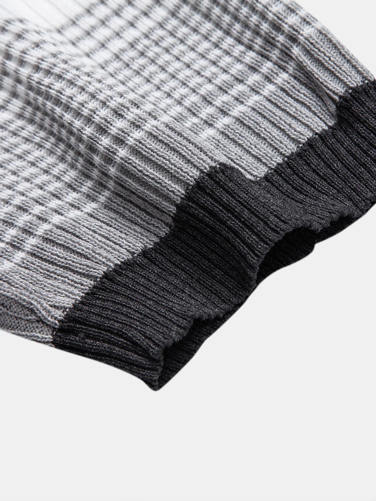 Beau Garcon | Striped Gradient Knitted Polo Shirt