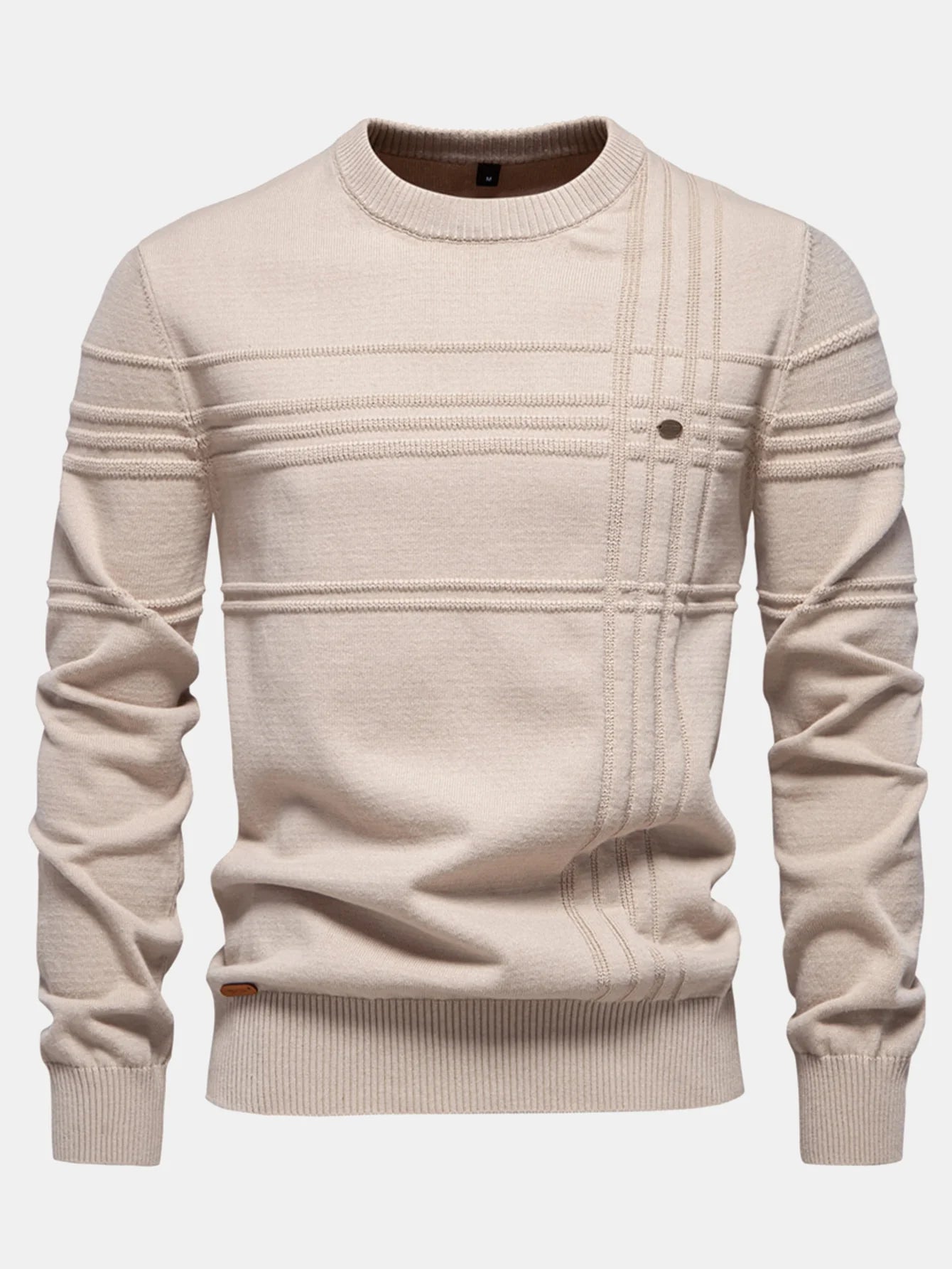 Beau Garcon | Striped Jacquard Crewneck Sweater