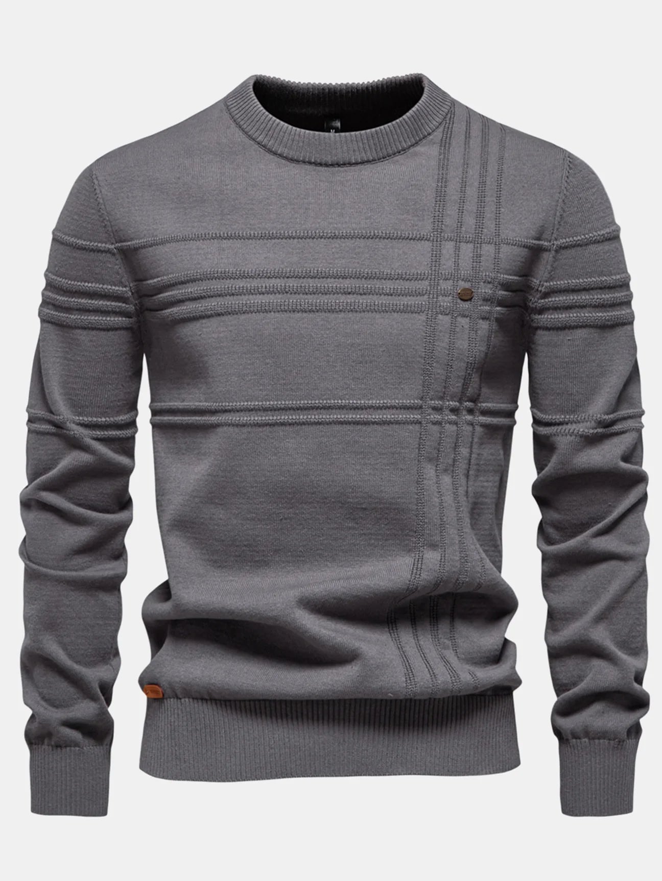 Beau Garcon | Striped Jacquard Crewneck Sweater
