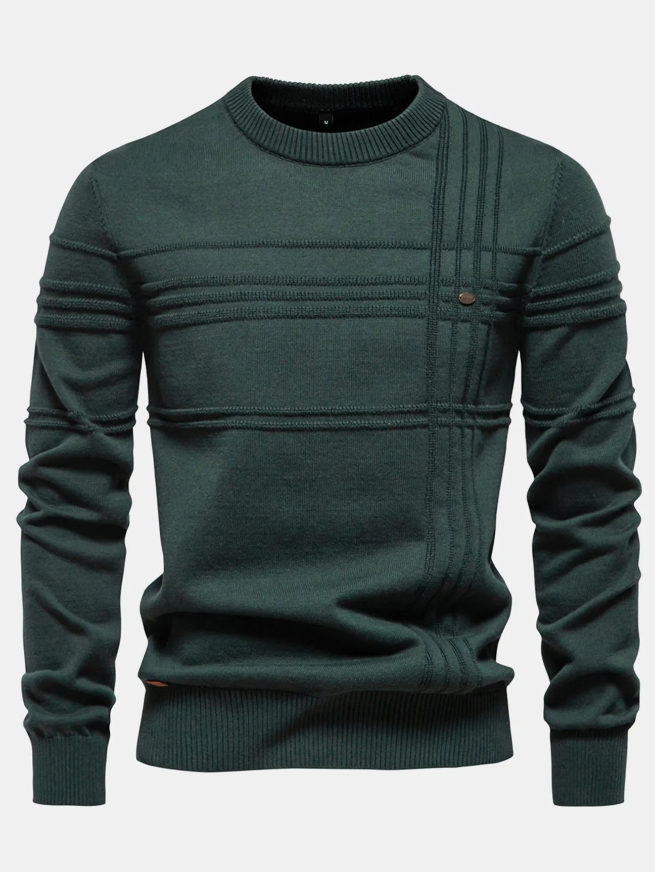 Beau Garcon | Striped Jacquard Crewneck Sweater