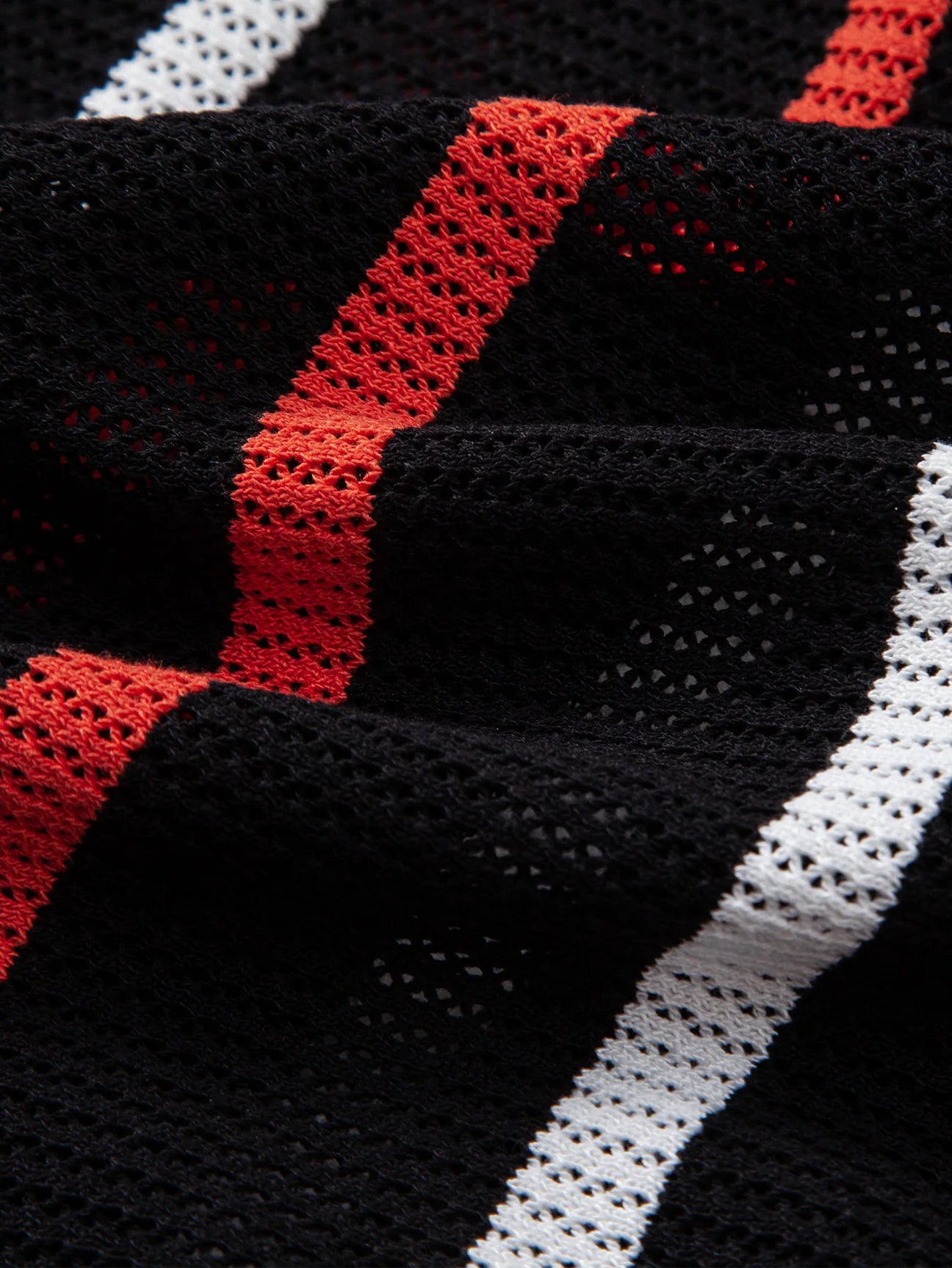 Beau Garcon | Striped Knit Zip Up Polo Shirt