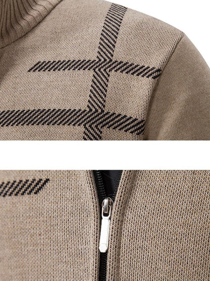 Beau Garcon | Striped Pattern Zip Sweater