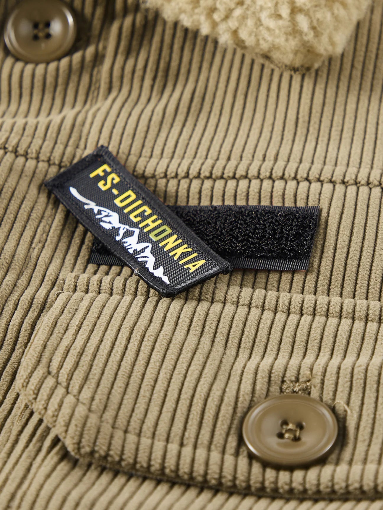 Beau Garcon | Teddy Fleece Lined Button Up Corduroy Jacket