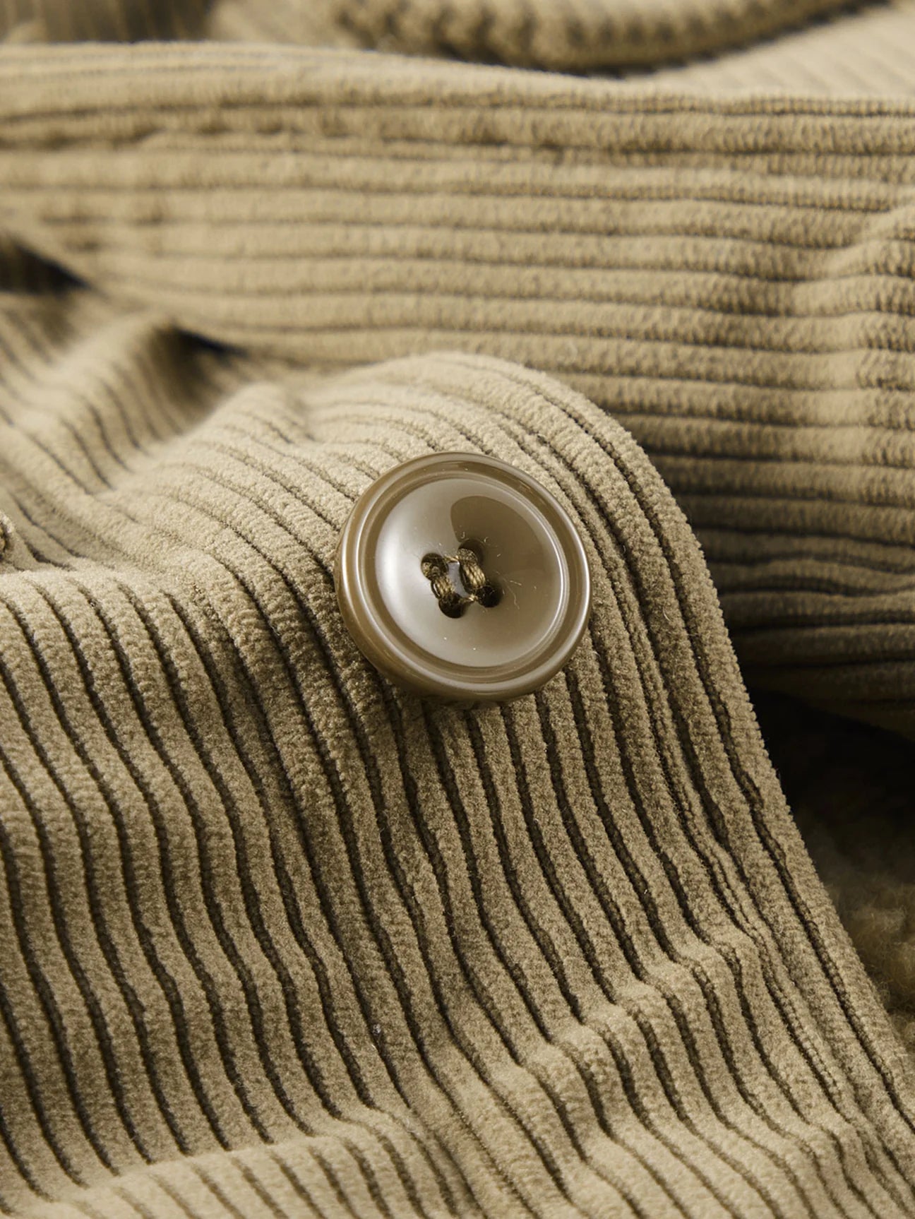 Beau Garcon | Teddy Fleece Lined Button Up Corduroy Jacket