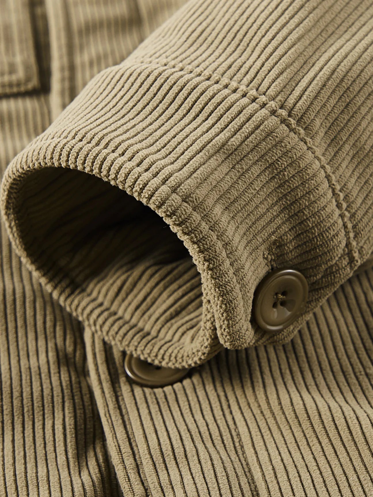 Beau Garcon | Teddy Fleece Lined Button Up Corduroy Jacket