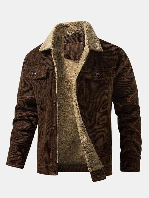 Beau Garcon | Teddy Lined Cotton Corduroy Jacket