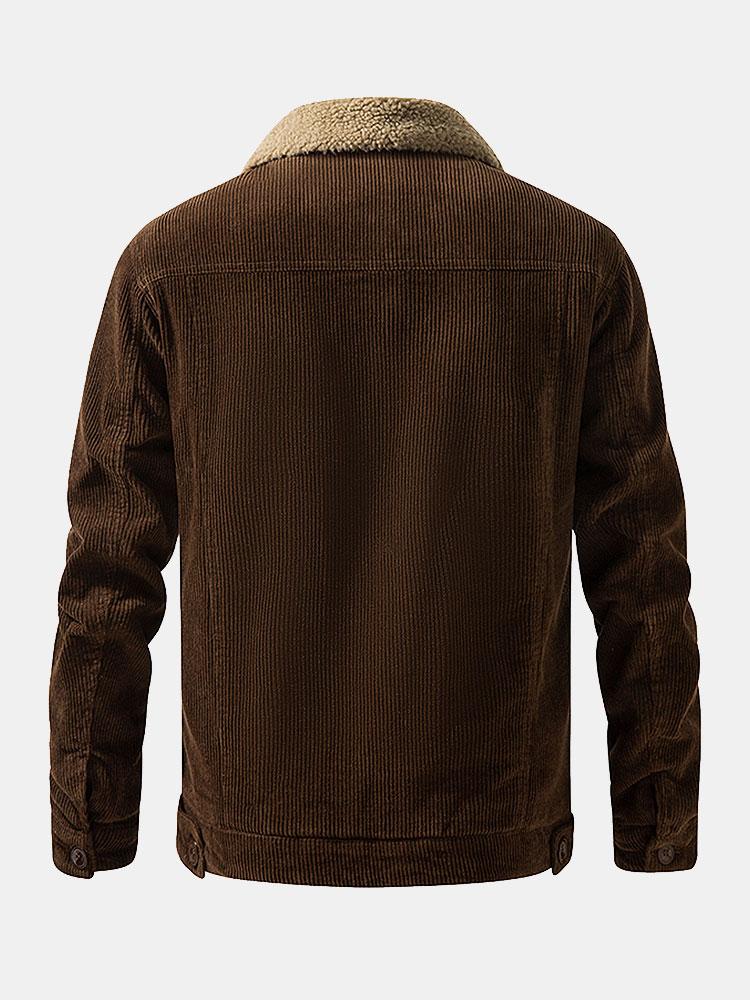 Beau Garcon | Teddy Lined Cotton Corduroy Jacket