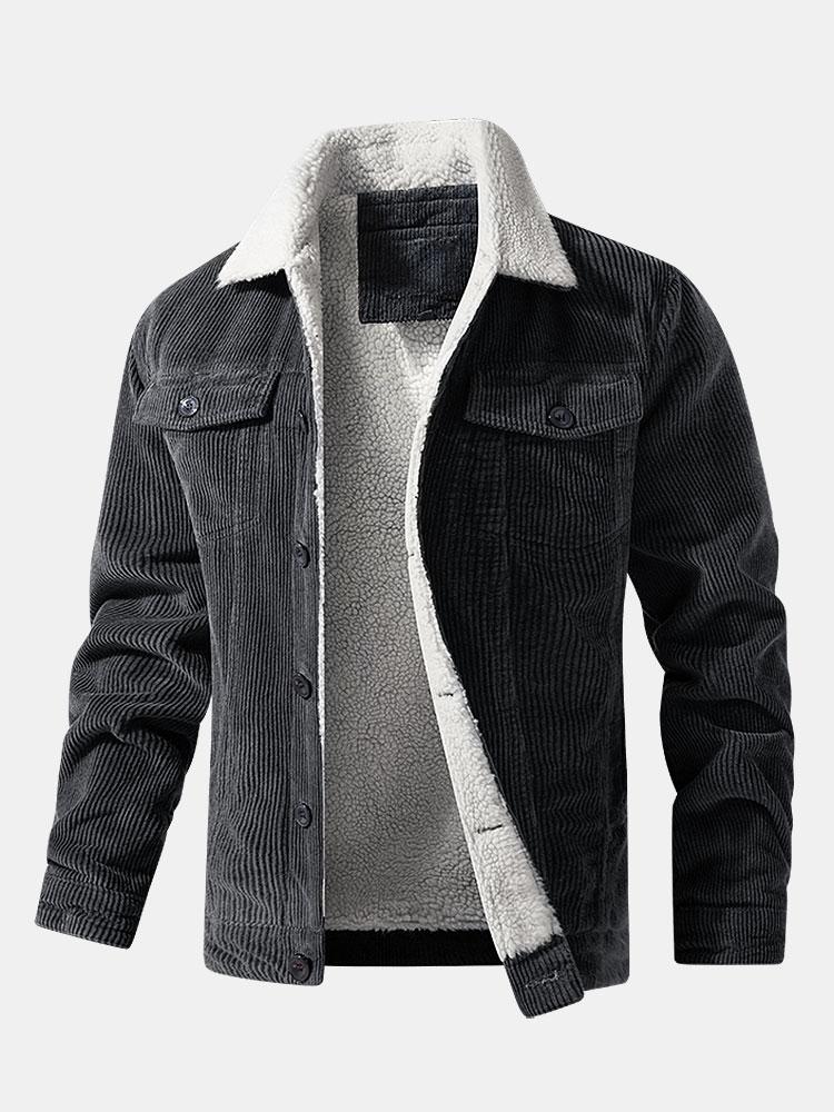 Beau Garcon | Teddy Lined Cotton Corduroy Jacket