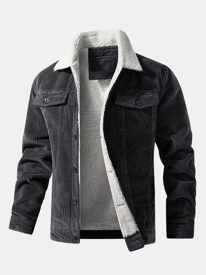 Beau Garcon | Teddy Lined Cotton Corduroy Jacket
