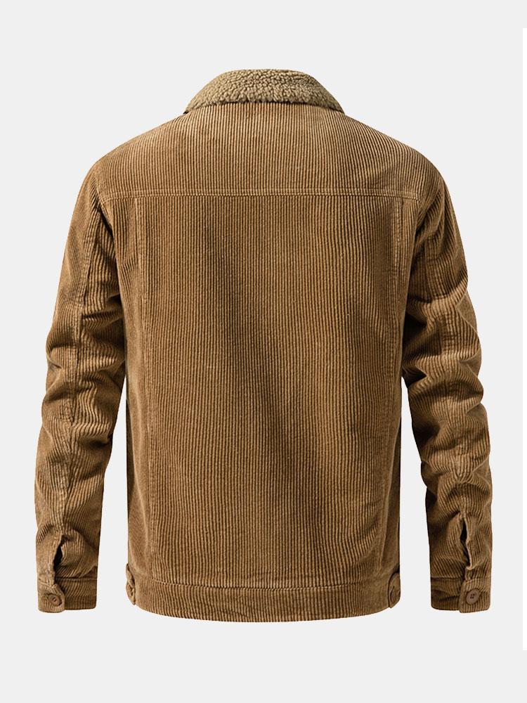 Beau Garcon | Teddy Lined Cotton Corduroy Jacket
