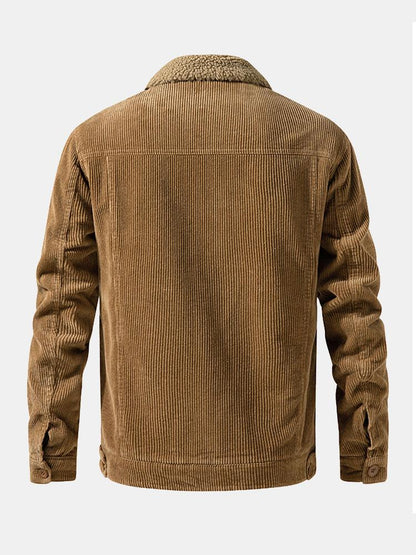 Beau Garcon | Teddy Lined Cotton Corduroy Jacket