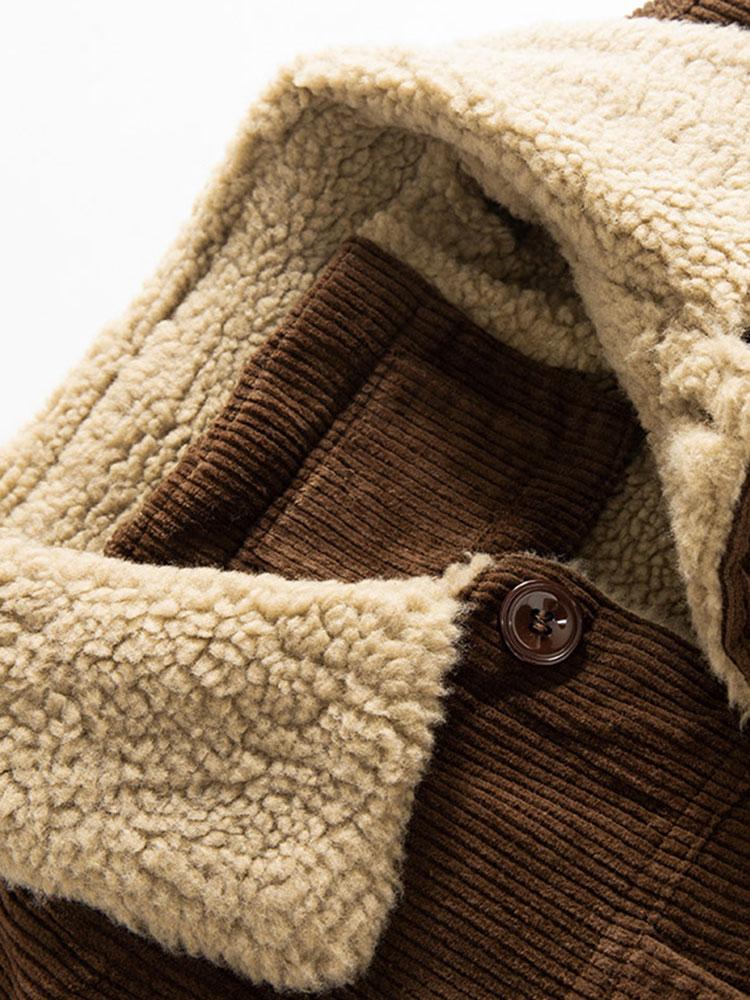 Beau Garcon | Teddy Lined Cotton Corduroy Jacket
