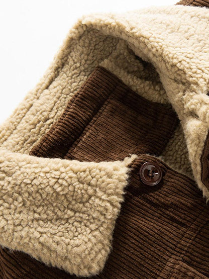 Beau Garcon | Teddy Lined Cotton Corduroy Jacket