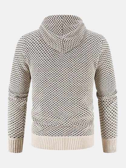 Beau Garcon | Teddy Lined Textured Hooded Sweater