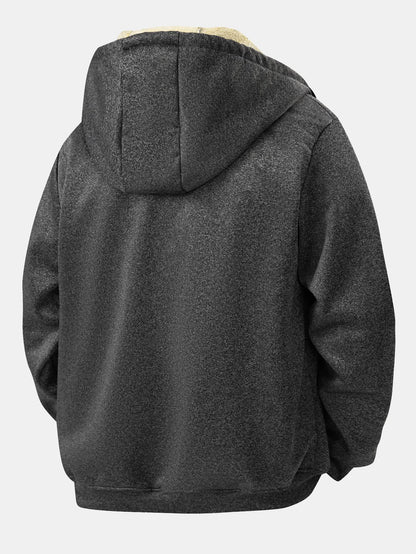 Beau Garcon | Teddy Lined Zipper Hoodie