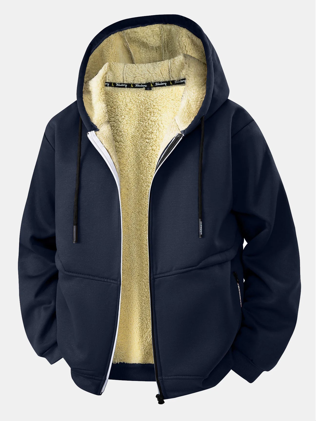 Beau Garcon | Teddy Lined Zipper Hoodie