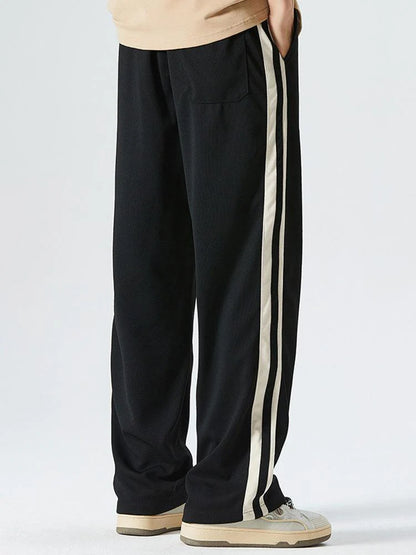 Beau Garcon | Vintage Side Stripe Loose Fit Straight Leg Pants