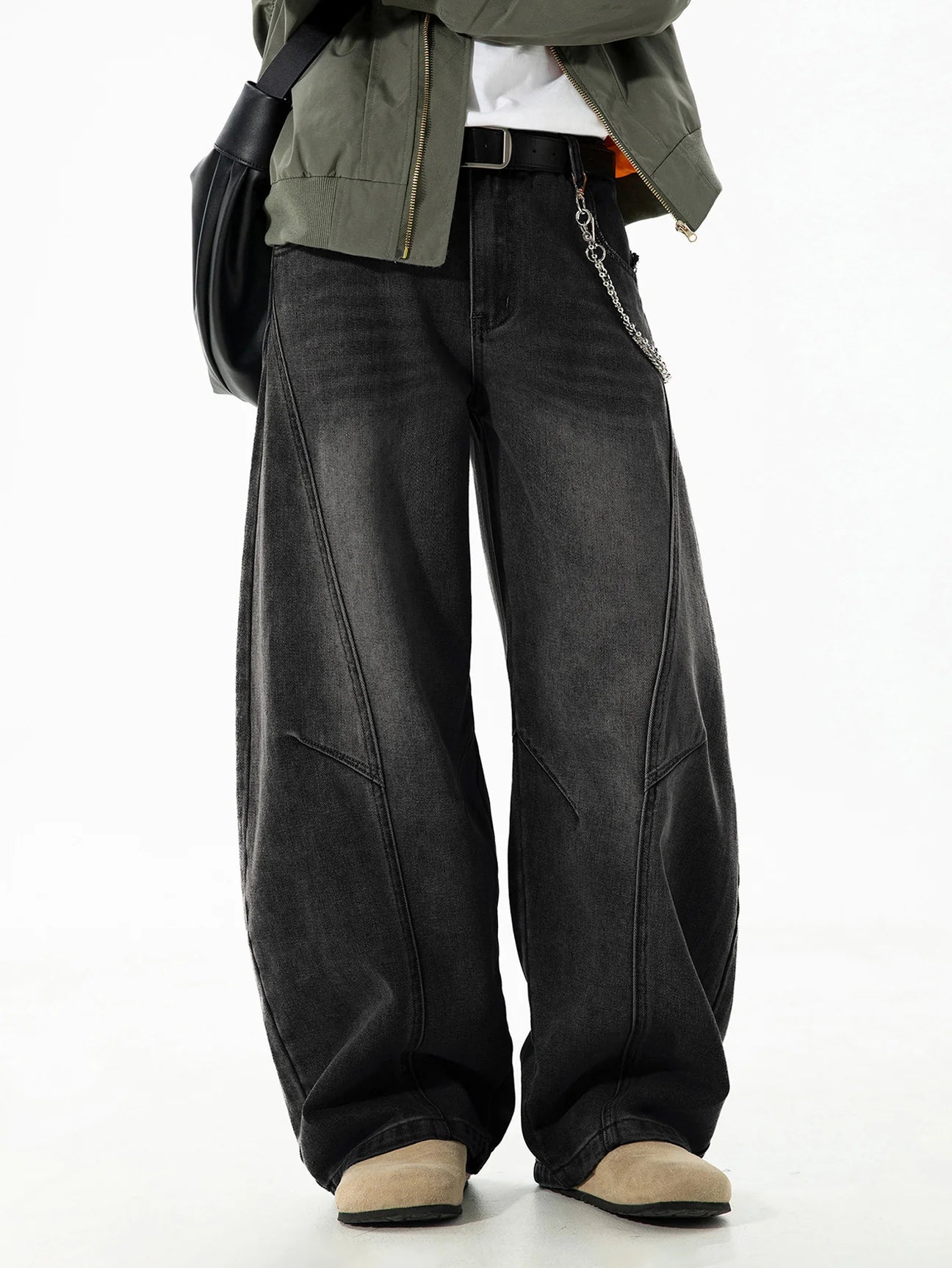 Beau Garcon | Washed Distressed Denim Baggy Pants
