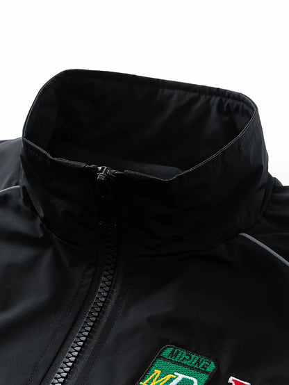 Beau Garcon | Relax Fit Embroidered Racing Jacket