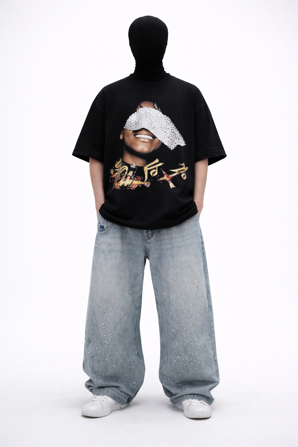 Beau Garcon | Distressed Jeans with Rhinestones