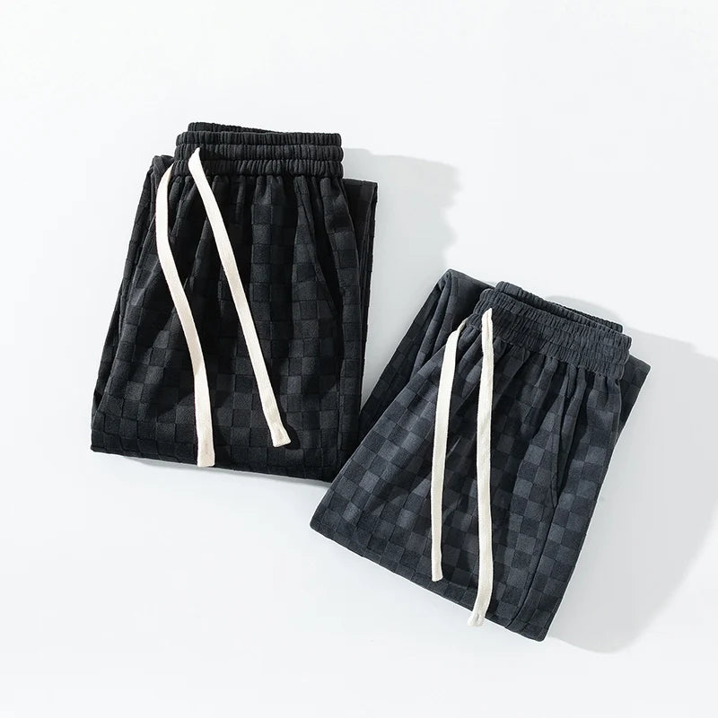 Beau Garcon | Checkerboard Straight Leg Pants