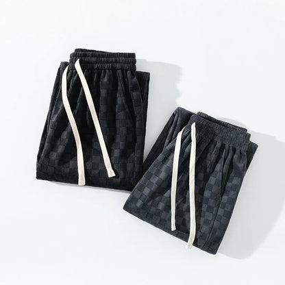 Beau Garcon | Checkerboard Straight Leg Pants
