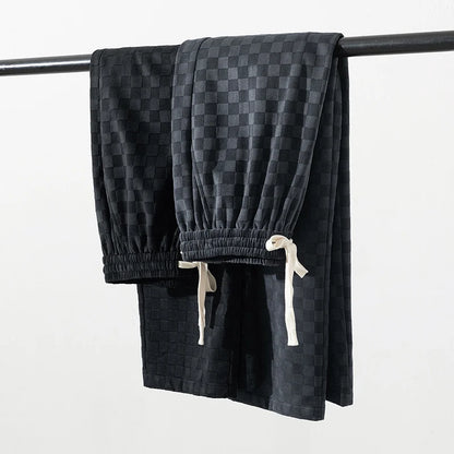 Beau Garcon | Checkerboard Straight Leg Pants