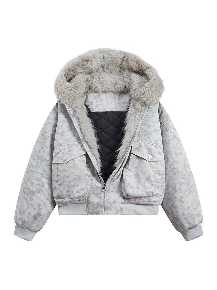 Beau Garcon | Quilted Coat with Fur Collar