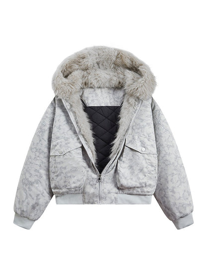 Beau Garcon | Quilted Coat with Fur Collar