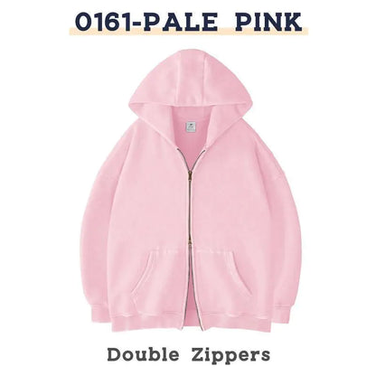 Men's and Women's Casual Zipper Hoodies